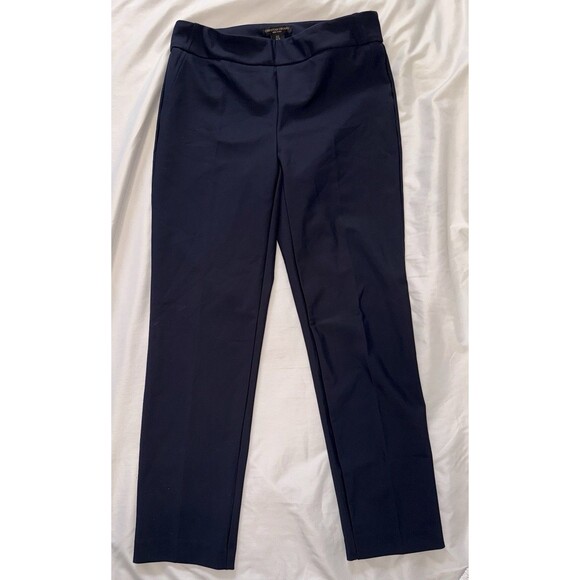 Christian Siriano Pants - Christian Siriano Navy Blue Women’s Dress Pants Stretch Straight Pull On size 6